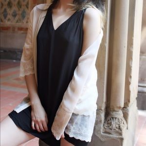 Loungewear/ Pajama Kimono in the color Crème